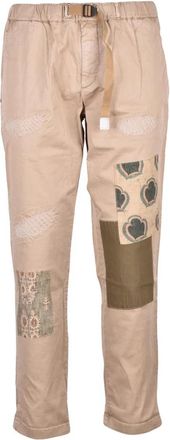 White Sand Slim-fit Broeken - Heren - Slim Fit Broeken - Beige - 2XL - Katoen - Broeken