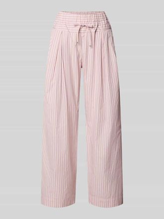 Max & Co. Weite Hose aus reiner Baumwolle Modell OTTO in Rosa, Gr&ouml;&szlig;e 34