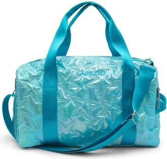Capezio Metallic Star Travel Duffle in Turquoise/aqua at Nordstrom