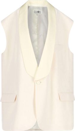 Maison Margiela Giacca Gilet In Misto Lana Vergine