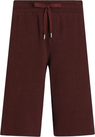 Dolce & Gabbana Shorts met logoplakkaat - Rood
