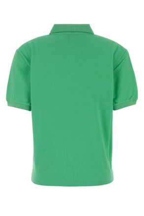 Miu Miu Womens Green Piquet Polo Shirt Menta Exterior: Cotton T-shirts And Polos