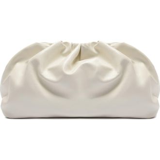 Arezzo Elizabeth Small Leather Clutch in Crema White at Nordstrom