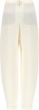 Brunello Cucinelli Womens Beige Viscose Casual Pants