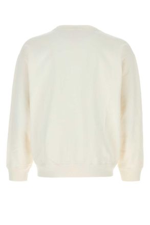 Sporty & Rich Mens White Cotton Sweatshirt Exterior: Felpe