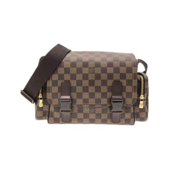 Louis Vuitton Pre-owned Cross Body Bags, female, Brown, Size: ONE SIZE Pre-owned Reporter Melville Damier Shoulder Bag