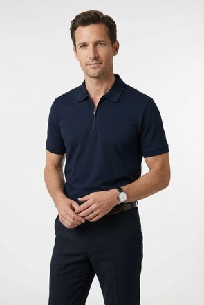Olymp Poloshirt OLYMP Casual, Herren, Gr. XXL, marine, Web, Obermaterial: 100% Baumwolle, regular fit normal, Shirts Poloshirt, regular fit