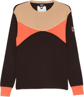 Versace Maglione girocollo con design color-block 2001-2002 - Toni neutri