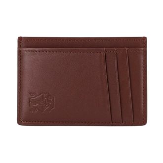Brunello Cucinelli Portatarjetas de Piel - Accessories - Hombre - Marr&oacute;n - ONE SIZE