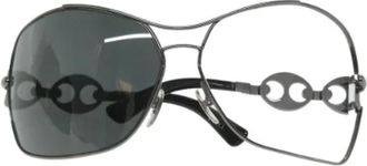 Gucci Pre-owned Metal sunglasses - Dames - Vintage Accessoires - Zwart - ONE Size - Vintage
