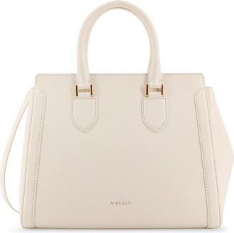 Alexander McQueen Birdee Large Leren Schoudertas - Dames - Handtassen - Wit - ONE Size - Leer - Tassen