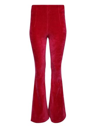 Amiri velour flared pants - Pink