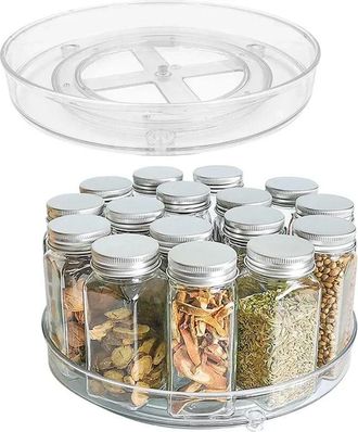 OEM Piatto Girevole Da Cucina - 23,5 Centimetri, Porta Spezie, 360 Gradi, Salvaspazio, Pratico E Scorrevole - Crezuo