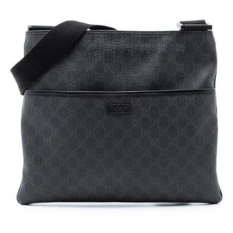 Gucci Vintage, unisex, Zwart, ONE Size, Pre-owned Fabric Crossbody Tas