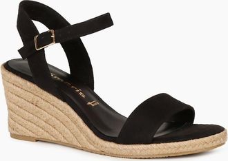 Tamaris Tamaris Womens Sweet Pea Womens Wedge Heel Sandals - Black - Size: 3