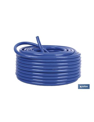 cofan Manguera Compresor 13 X17mm (50 Mts), Manguera Azul Reforzada Para Aire Comprimido Recubierta De Pvc En Rollo De 50 Metros. Adecuado Para Todos Los Co