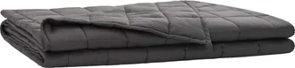 vidaXL Manta Con Peso Gris Antracita 135 X 200 Cm 10 Kg Vidaxl