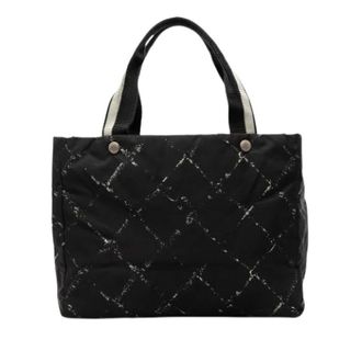 Chanel Pre-owned Tote Bags, female, Black, Size: ONE SIZE Pre-owned The Old Travel Line Tote Bag