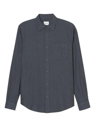 Closed long-sleeve button-up shirt - Grey