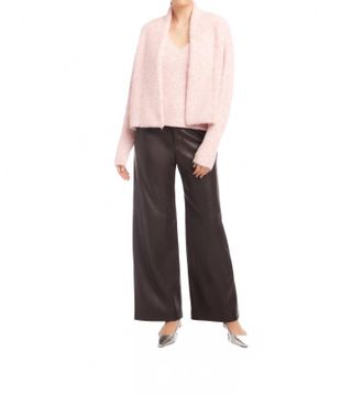 Fifteen Twenty Cely Cropped Cardigan In Pink