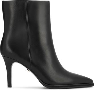 Kazar Tamira Booties - Dames - Laarzen met Hak - Zwart - 36 EU - Leer - Schoenen
