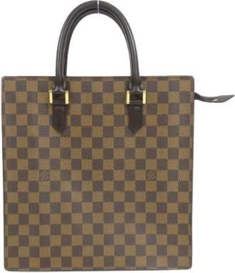 Louis Vuitton Pre-owned Tote Bags, male, Brown, Size: ONE SIZE Pre-owned Venice Damier Bag