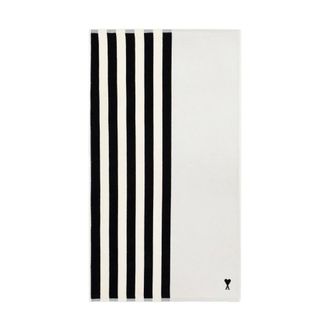 Ami Home, Heren, Zwart, ONE Size, Telo da mare a righe