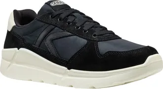 Keen KM2 Jogger Leather Sneaker in Black/birch at Nordstrom, Size 10.5