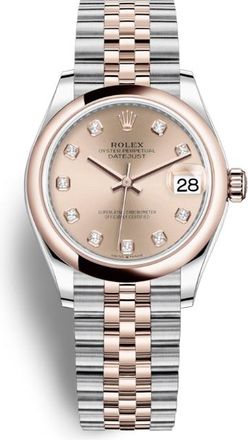 Rolex Datejust 31 Rose Diamond Dial Automatic Ladies Steel and 18kt Everose Gold Jubilee Watch 278241PDJ