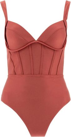 Zimmermann Badmode, Dames, Roze, M, Roze Korset Badpak