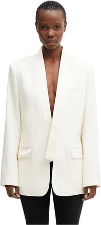 Kenzo Jassen, Dames, Beige, S, Wol, Single breasted kimono blazer