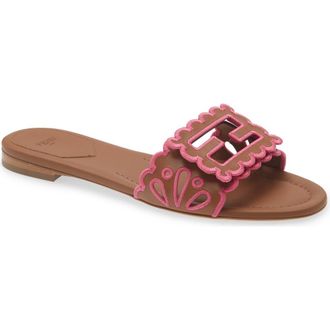 Fendi Baguette Slide Sandal in F1Vp2 Sellier Surfinia at Nordstrom, Size 10.5Us