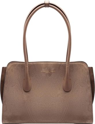 Roberto Festa Milano Zeta Shopper - Dames - Shoppers - Beige - ONE Size - Su&egrave;de - Tassen