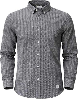 Nowadays Camicia con struttura in tweed - - Shirts - Uomo - Nero - M