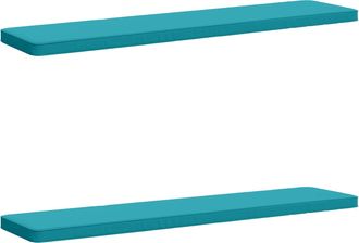 vidaXL Cojines Para Banco De 2 Piezas Vught 2 Uds. 100% Poli&eacute;ster Vidaxl