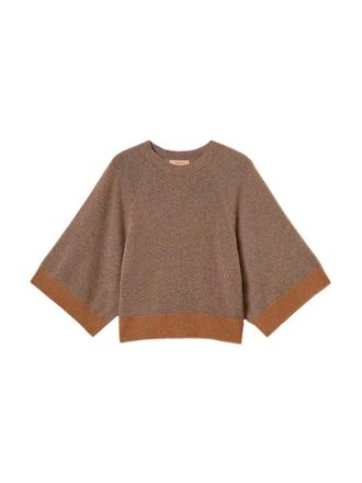 Twin-Set Cropped Sweater With Lurex