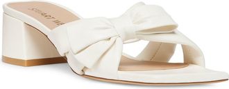Stuart Weitzman Sofia Bow Sandal in Cream Leather at Nordstrom Rack, Size 7.5