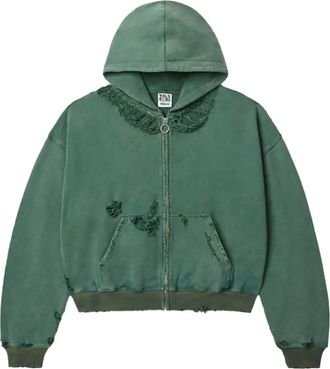 Vale zip-closure hoodie - Green