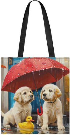 Generic Labrador Puppies Dogs Tote Bag for Women Men Shoulder Bags Purses Pouch Handbags