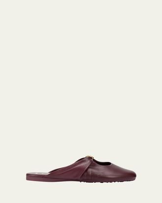 Loewe Pebble Soft Leather Mules