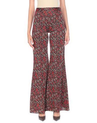 Chloé Brown Flared Checkered Wool Trousers from $1,412.00