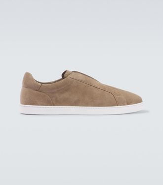 Magnanni Open suede sneakers
