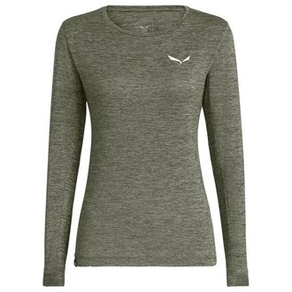 Salewa Puez Melange Dry L/S Tee Funktionsshirt f&uuml;r Damen | oliv