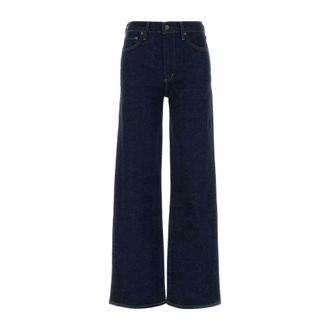 A Gold E Wide Jeans, female, Blue, Size: W29 Harper Straight Jean