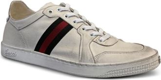 Gucci White Lace-up Sneakers