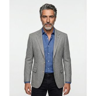 Brunello Cucinelli Pearl Grey Wool Blend Blazer, Brand Size 48 (US Size 38)