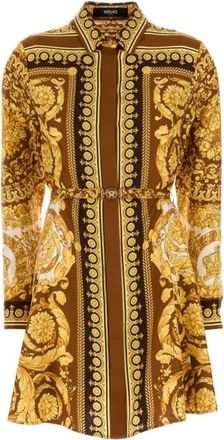 Versace Abito - Dames - Shirt Kleedjes - Veelkleurig - S - Kleedjes