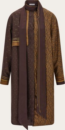 Ferragamo Donna Chemisier in seta Marrone
