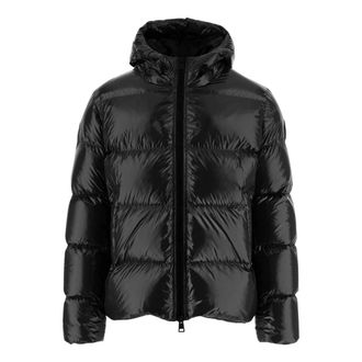 Herno Heren, Jassen, Zwart, Maat: L Nylon