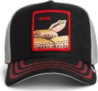 Goorin Brothers Issues Snake Patch Trucker Hat in Black at Nordstrom Rack